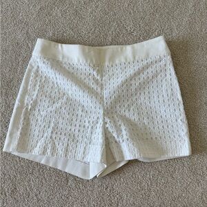 J. Crew White Textured Women's Shorts